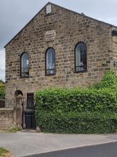 Wesleyan Methodist Chapel - showing the stone on the house wall