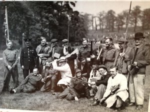 This is thought to be a picture of the first meeting of the Wickersley Home Guard