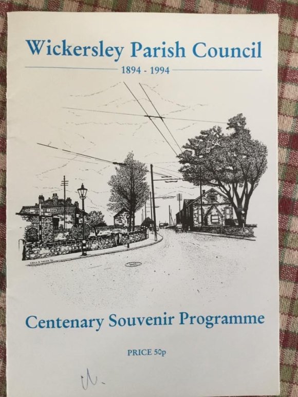 Front cover of the Wickersley Parish Council Centenary Programme