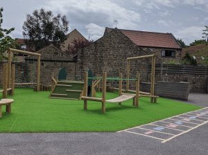 The new playground for the infant children at St Albans School