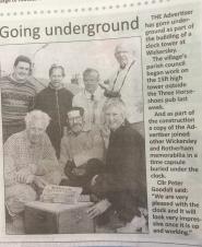 An article and image from the Rotherham Advertiser in its '25 years ago' section