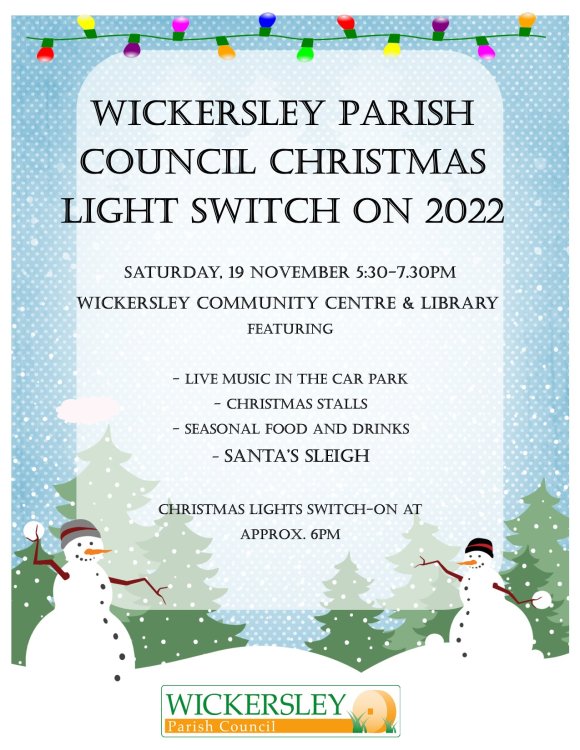 Come and join us for the annual Christmas lights switch on